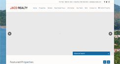 Desktop Screenshot of jacorealty.com